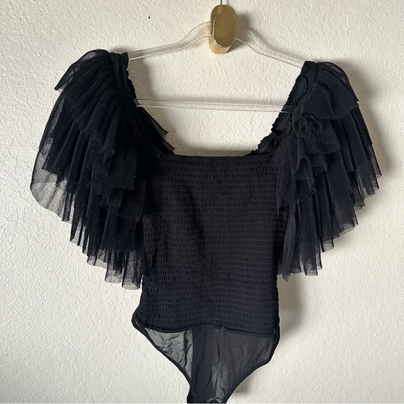 NEW Free People FP Kill The Light Bodysuit in Black size S - Picture 12 of 13